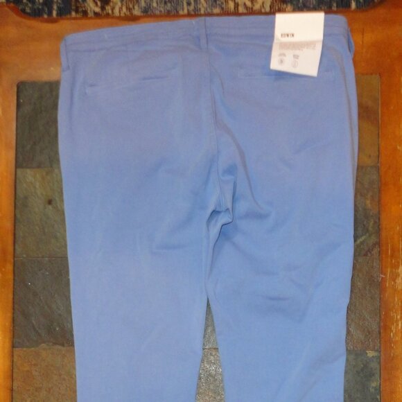 EDWIN Endurance "Mason" Slim Chino Blue Slacks Pants Size 38 x 32 NWT - Picture 7 of 10